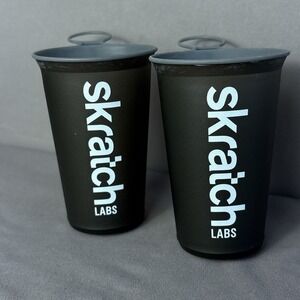 Set Of 2 HydraPak x Skratch Labs Speed Cup Collapsible Race Cup 200ml 6.7 fl oz